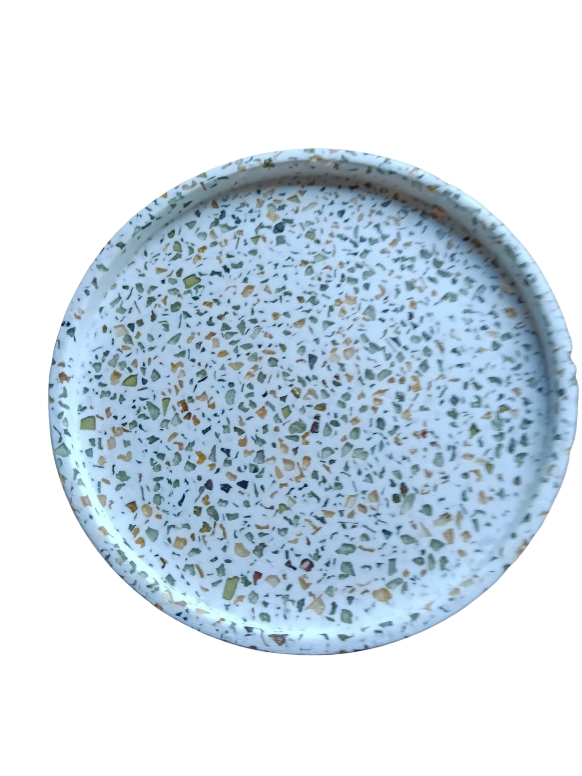 Suport Rotund Terrazzo – piesă unicat, creată cu gândul la frumos și funcțional - imagine 4