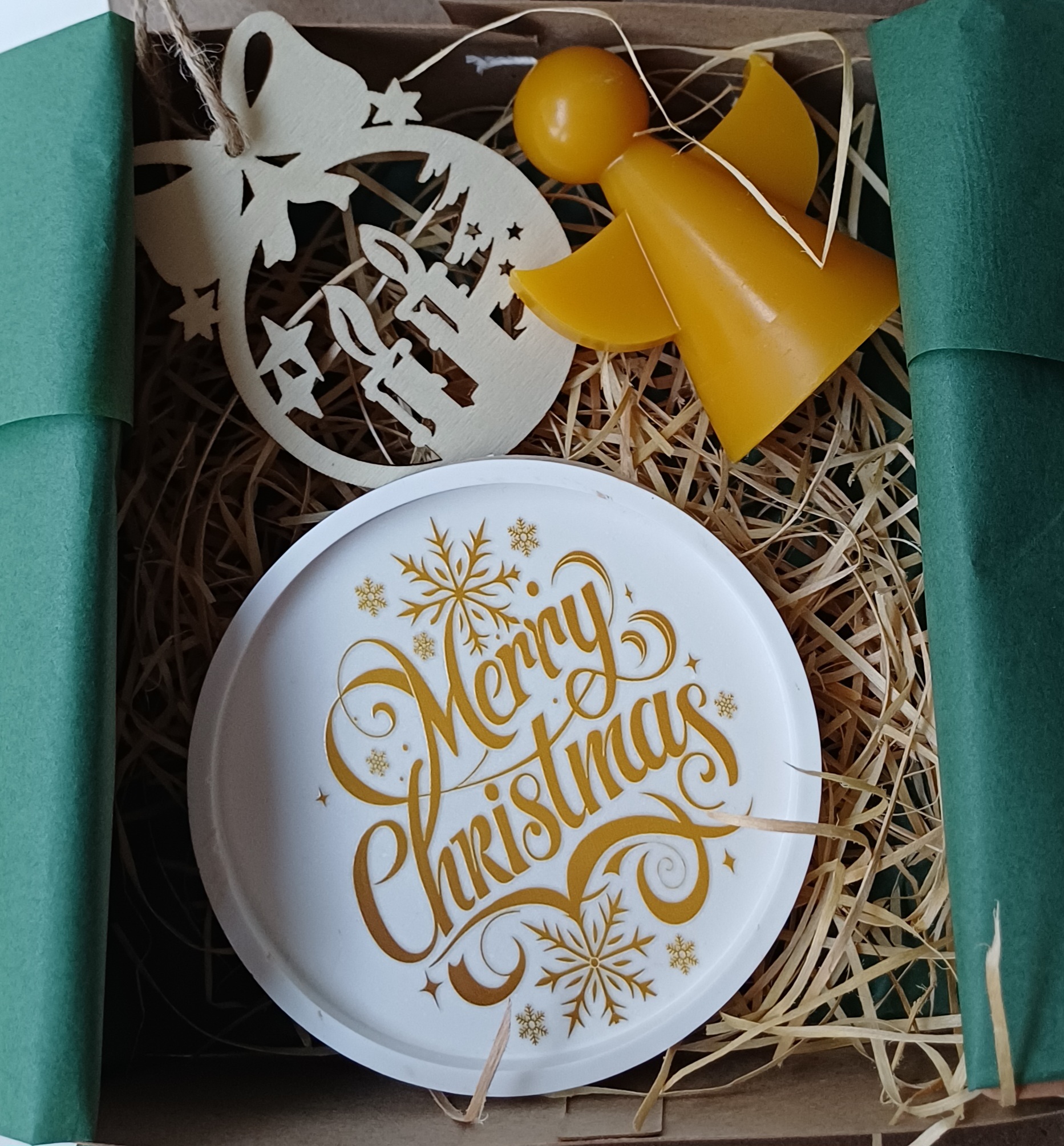 Set Îngeraș, Suport Ceramic & Ornament – cadoul care aduce lumină și liniște - imagine 2