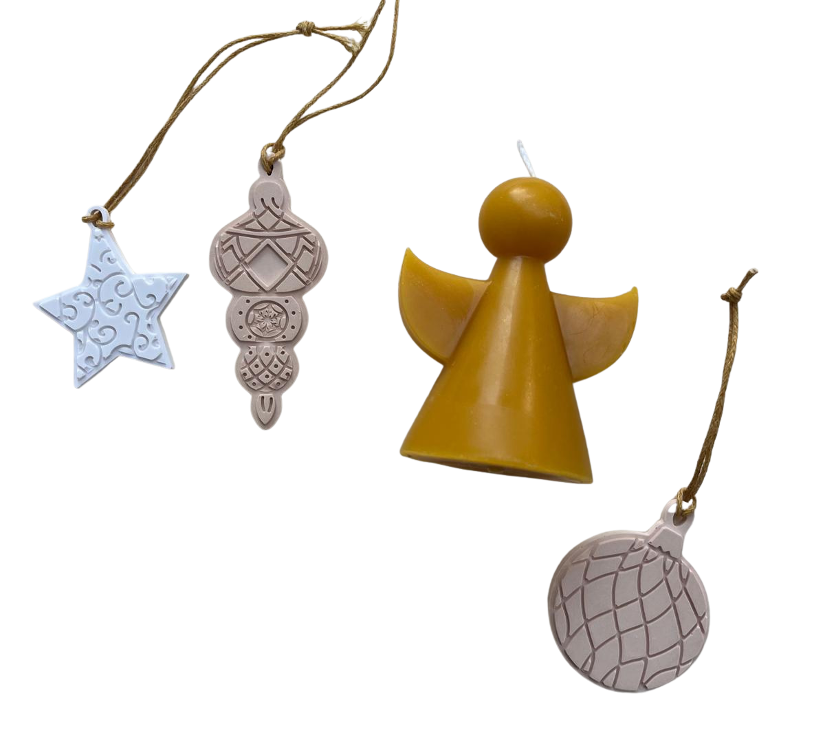 Set Lumânare Îngeraș & Ornamente de Brad – magie simplă, cu suflet - imagine 2