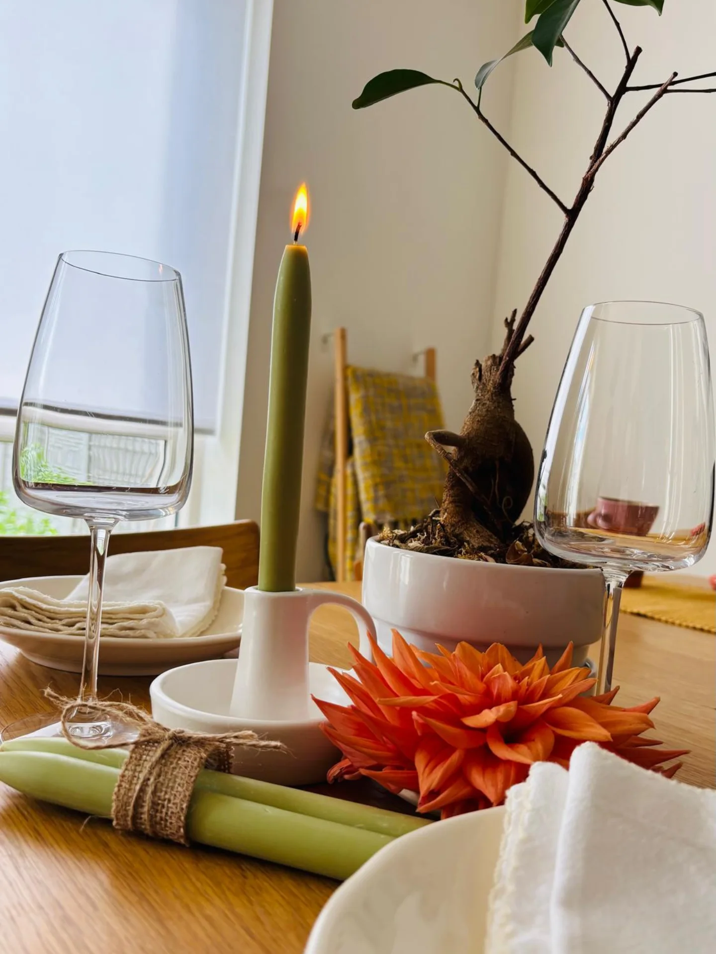 Lumânare Simplitate Olive – detaliul care înveselește spațiul - imagine 3