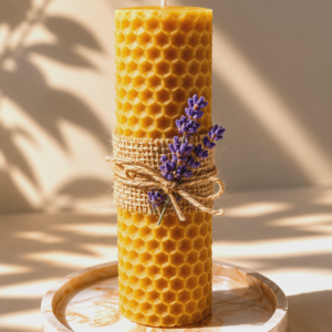 Gift box Lumânare fagure și suport